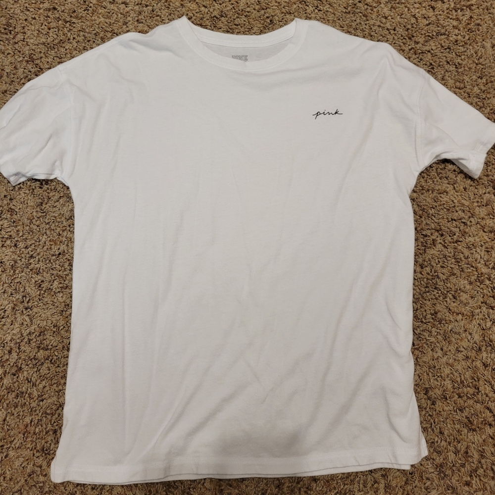Pink White Tee